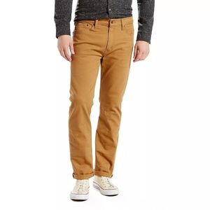 Levi's (Men's W38 x L32) 513 Slim Straight Jeans in Beige Khaki Tan